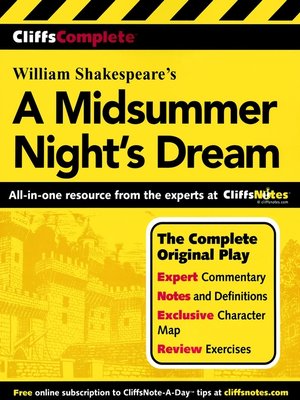 cover image of CliffsComplete<sup>TM</sup> A Midsummer Night's Dream